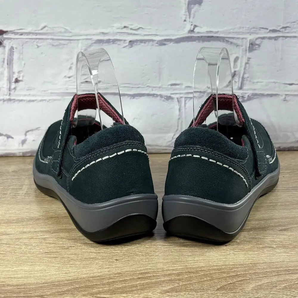 Orthofeet Athens 863 Navy Blue Mary Jane Shoes Women's 7 B Slip On Comfort
